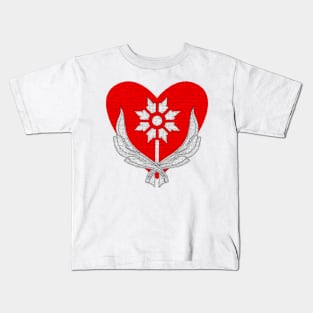 Flowers and love in the heart Kids T-Shirt